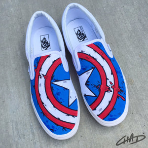 captain america vans shoes