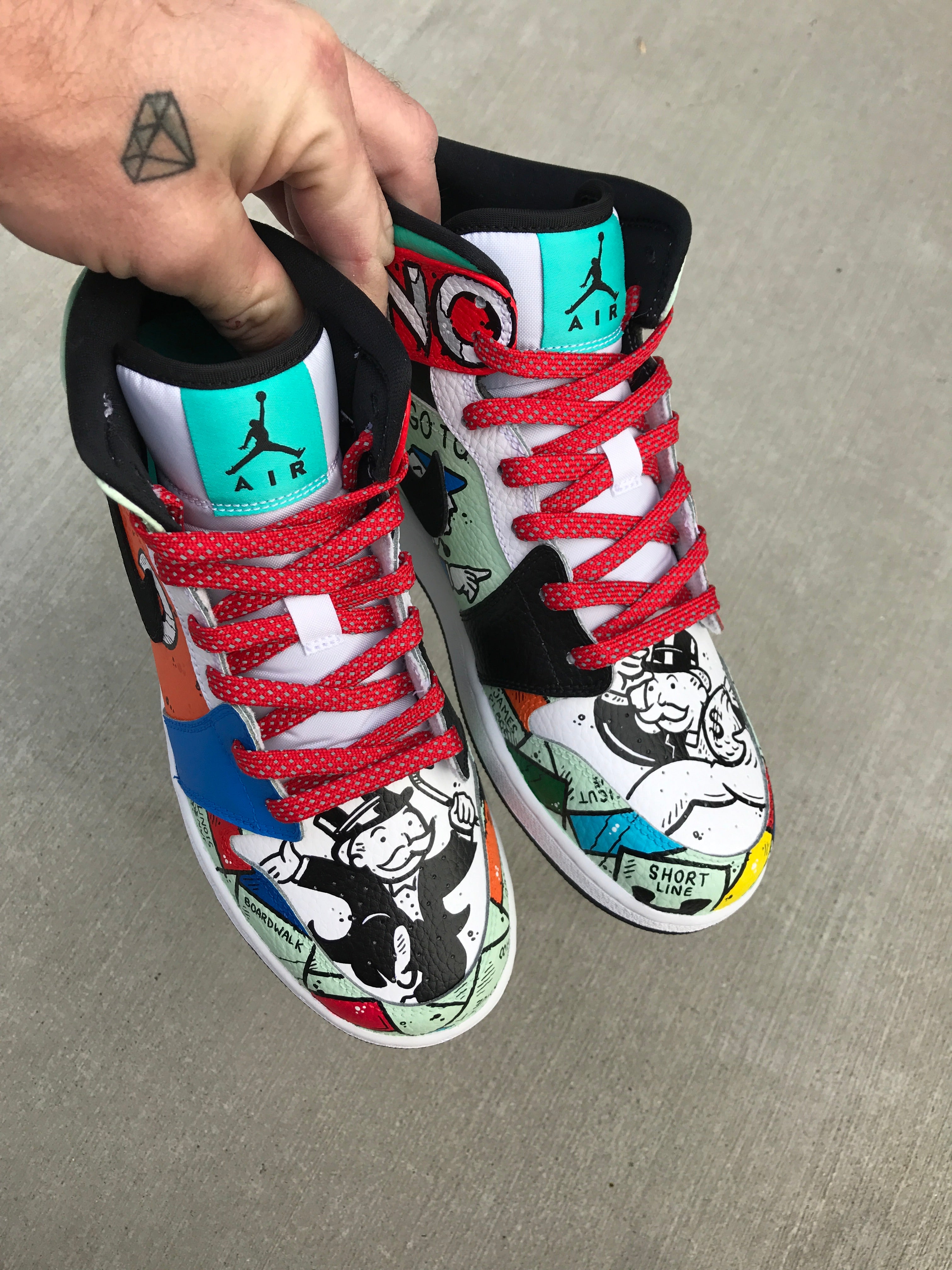 graffiti jordan shoes