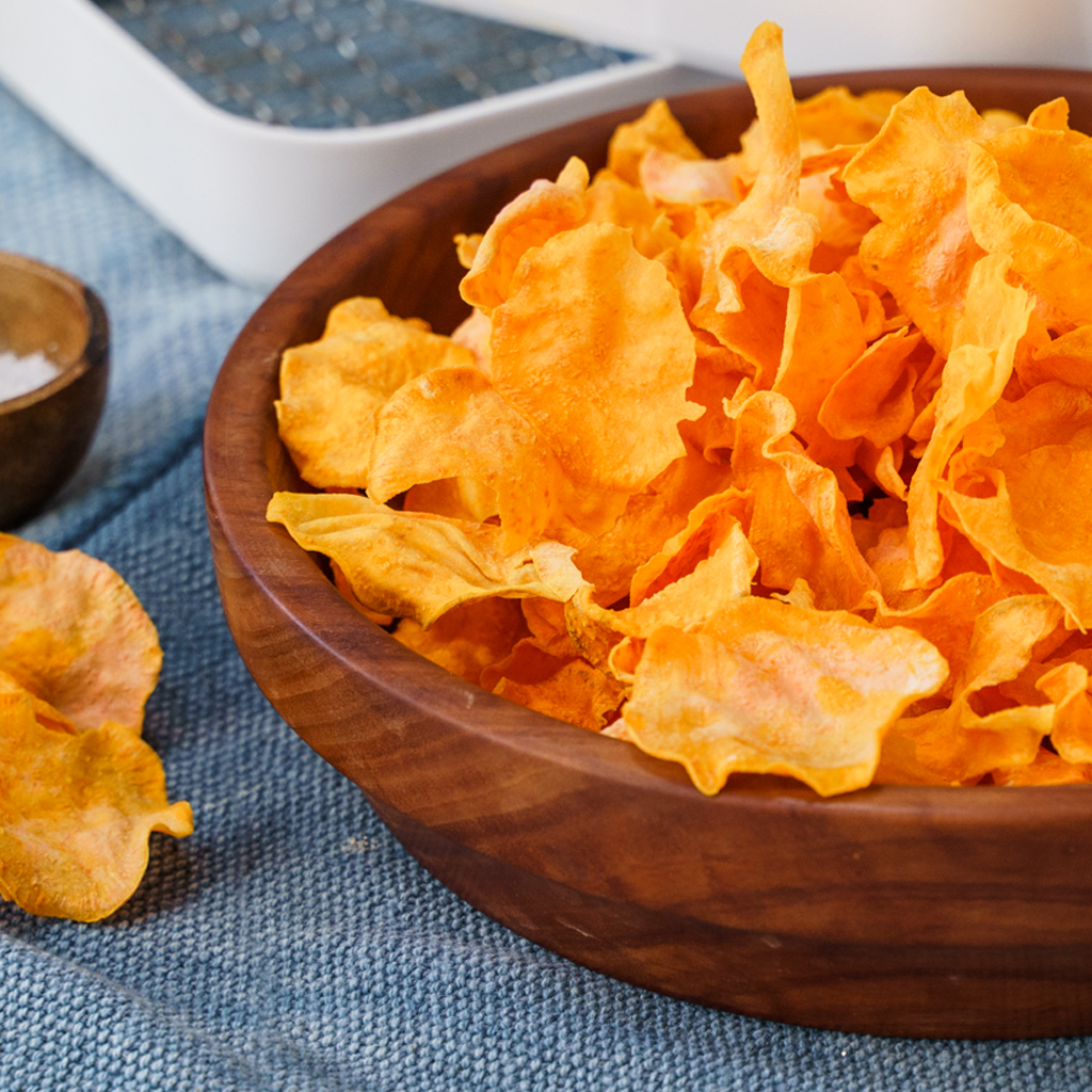 Healthy Sweet Potato Chips Made In A Dehydrator Luvele Us