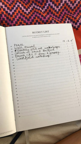 Curation Diary Bucket List