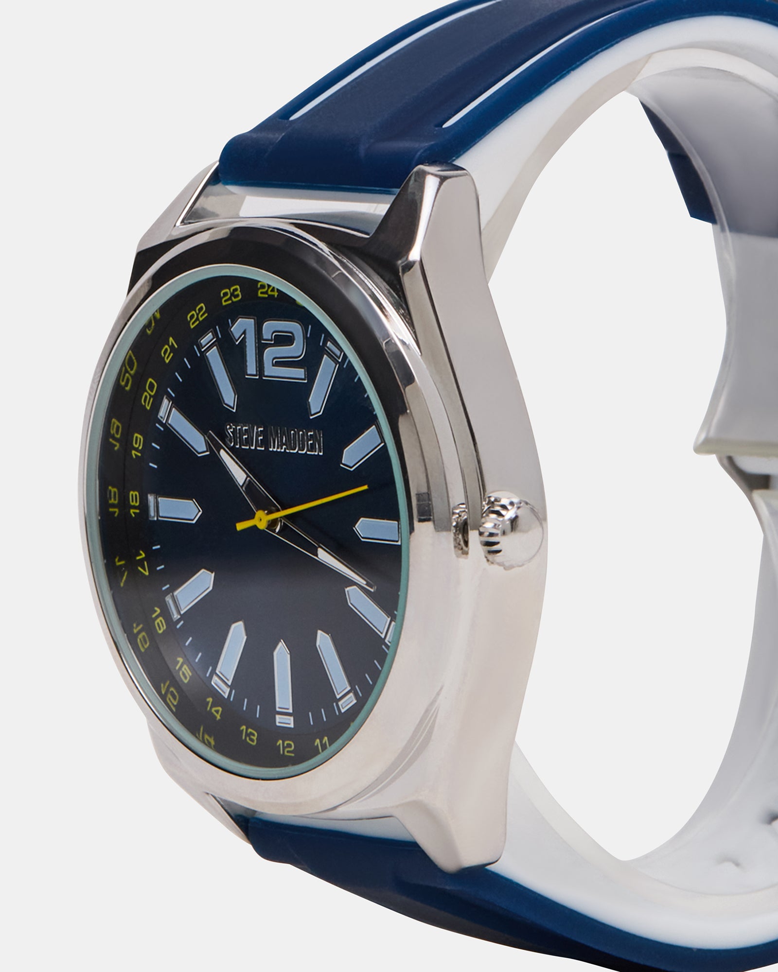 MEN'S SILICONE WATCH BLUE/WHITE