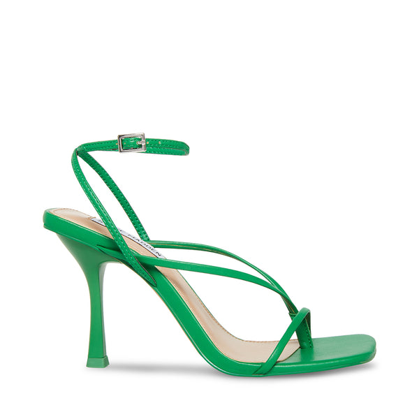 ANNIE Green Strappy Heel | Women's Square Toe Heel – Steve Madden