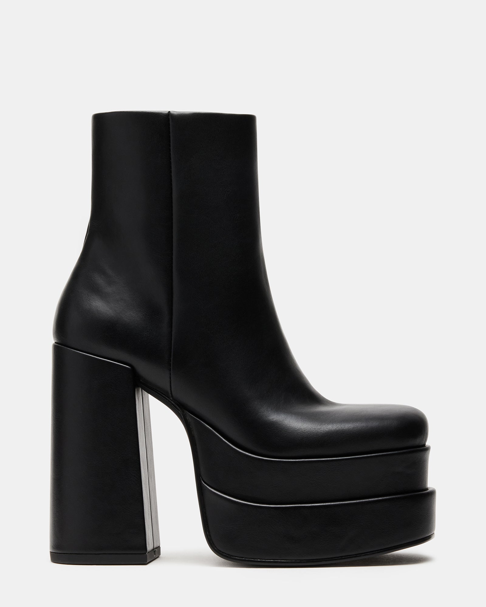 KLAYTON Black Platform Boots | Women's Vegan Leather Black Boots