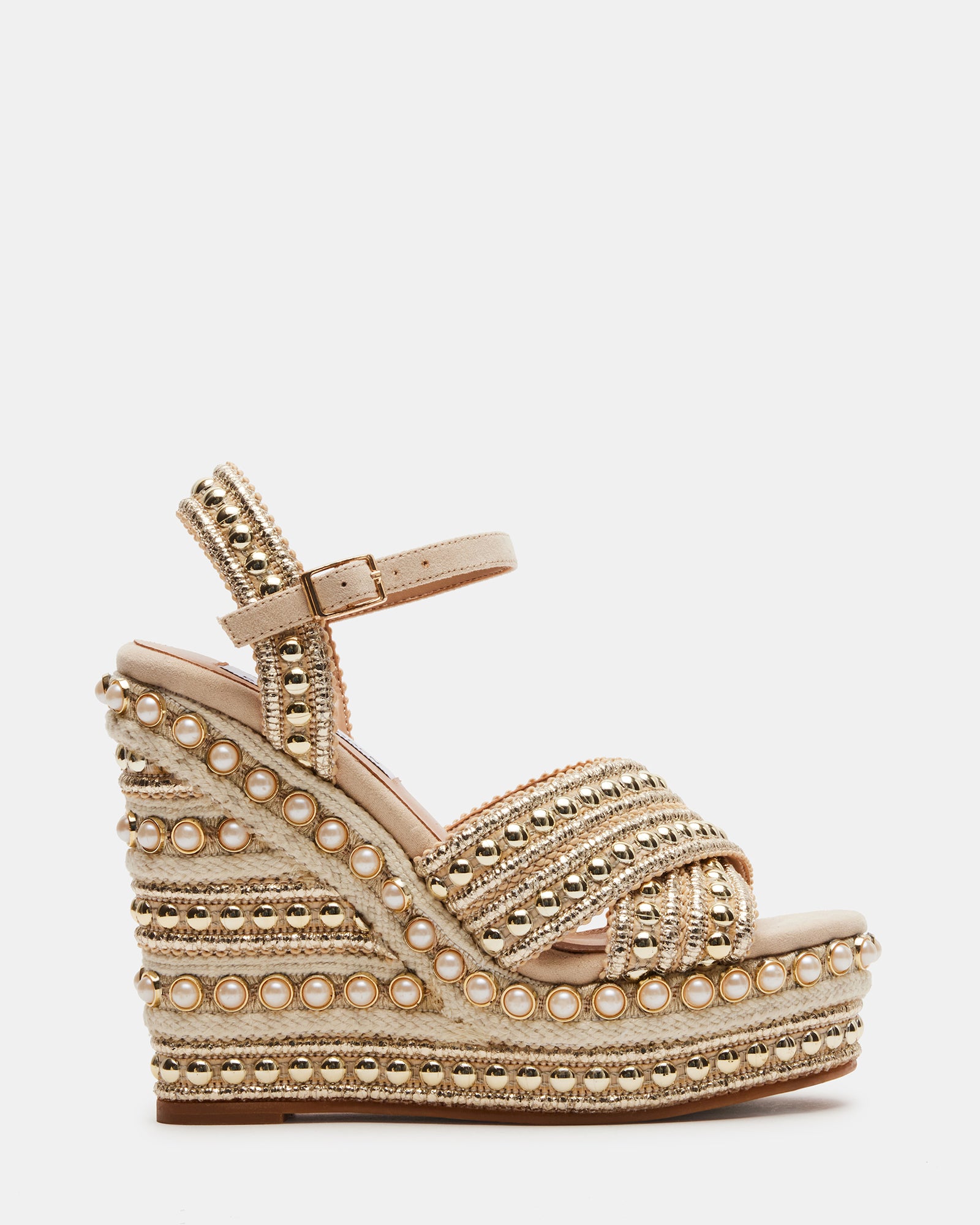 CASSIE Tan Leather Wedge Sandal  Women's Sandals – Steve Madden