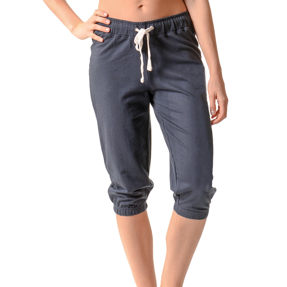 slim black joggers womens