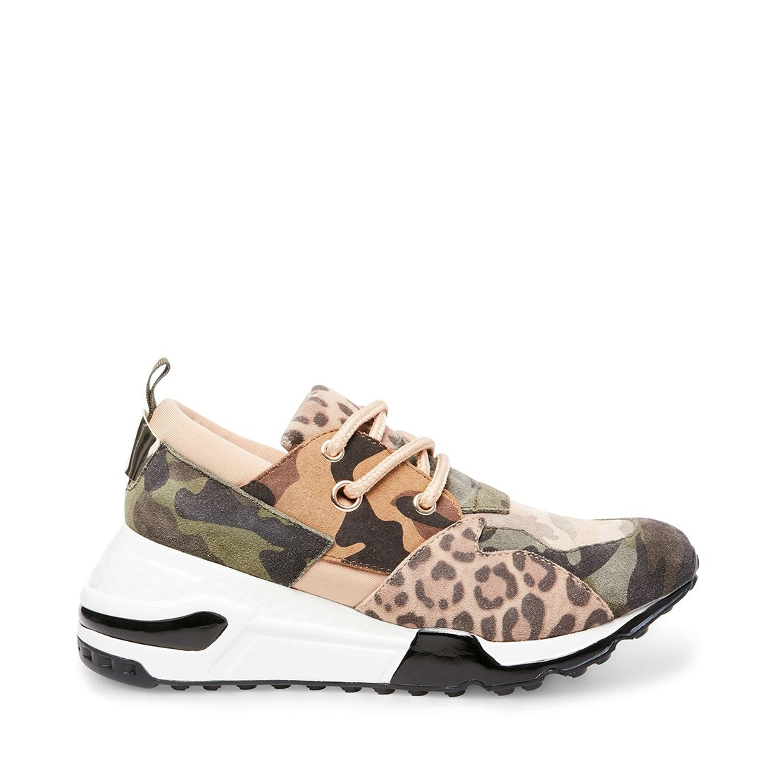 steve madden leopard wedge sneakers