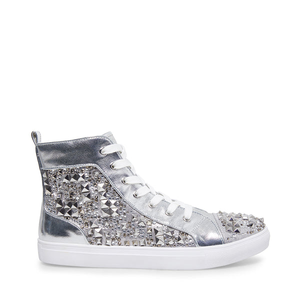 steve madden vassar silver platform sneakers