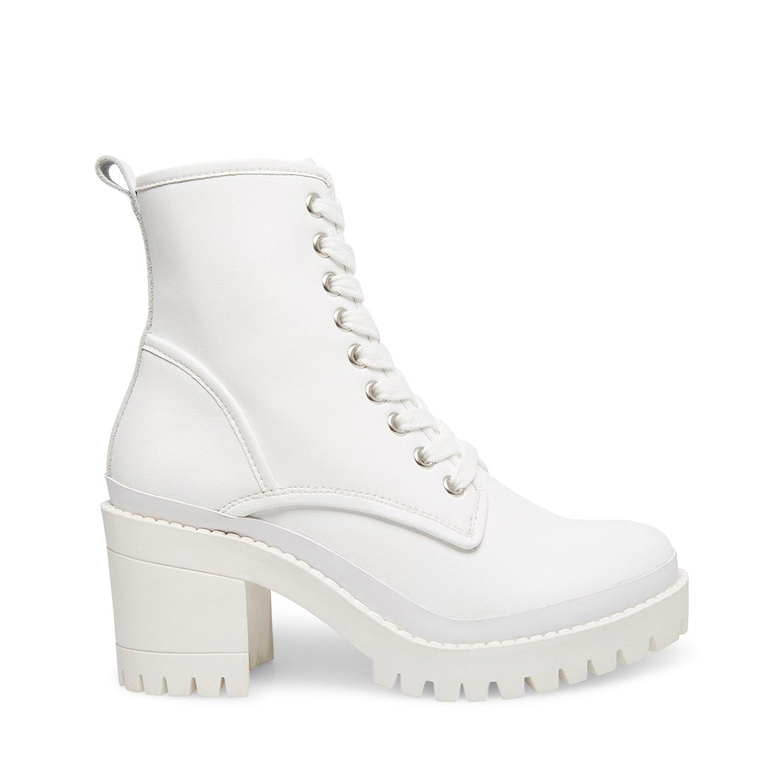 steve madden white boots