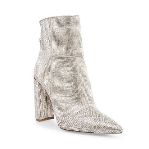 steve madden silver booties