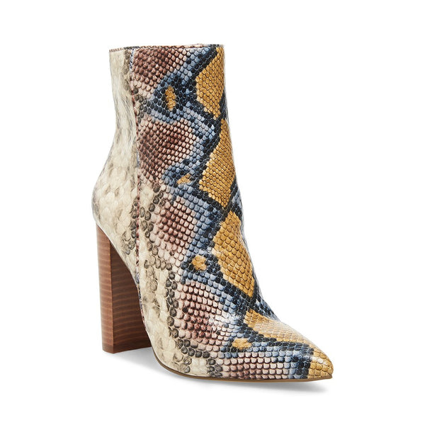 steve madden trista multi snake bootie