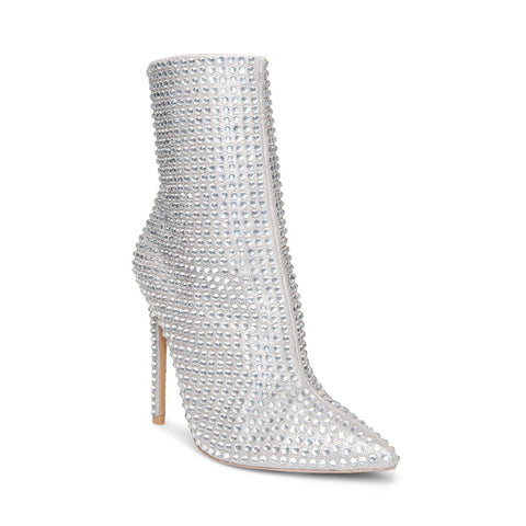 silver sparkly booties