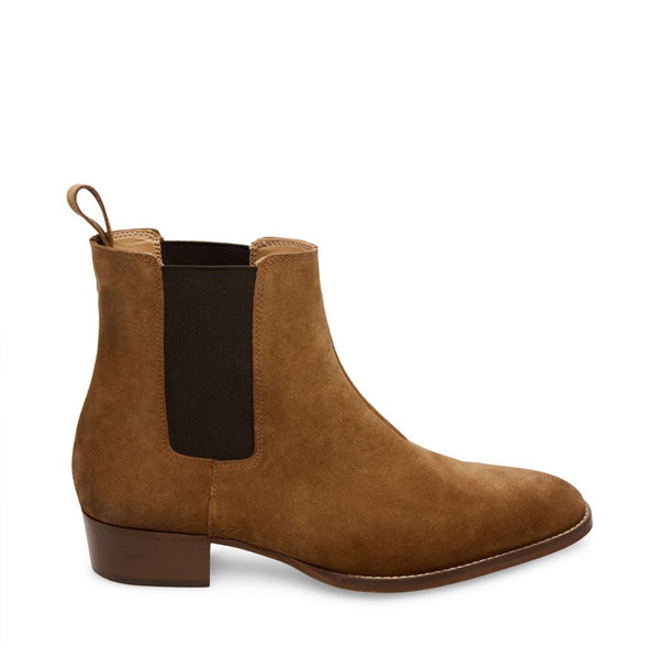 steve madden camryn tan suede bootie