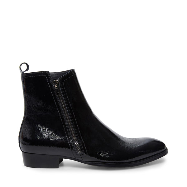 steve madden black flat boots