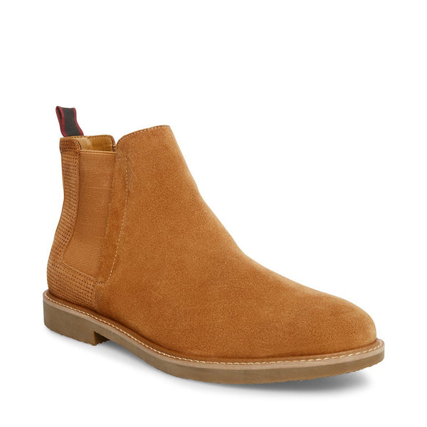 HIGHLYTE Tan Suede Chelsea Boots | Designer Men's Tan Suede Boots ...