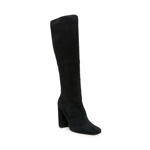 steve madden black suede booties