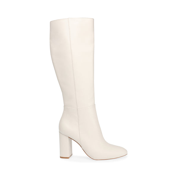 white leather booties womens