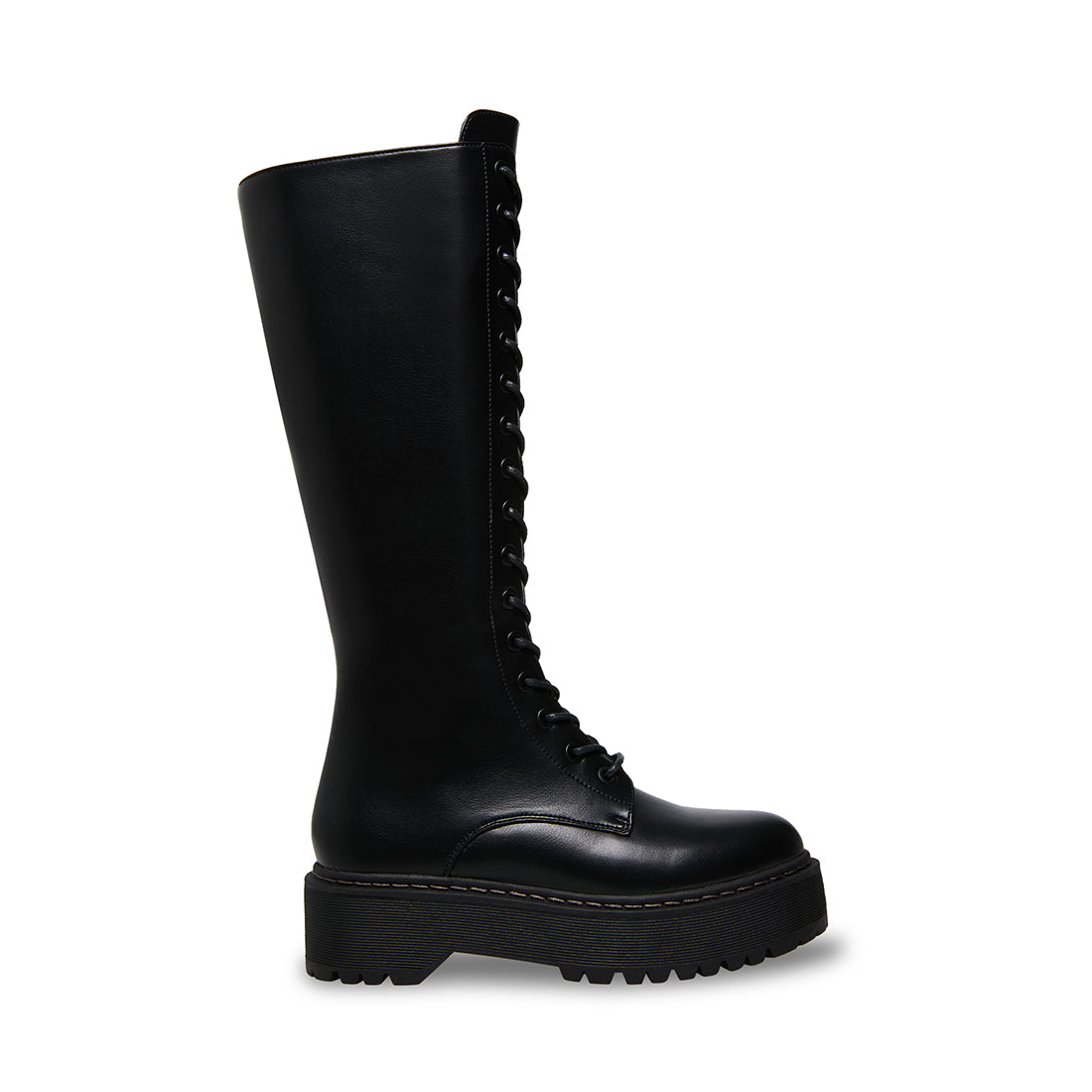 steve madden black combat boots