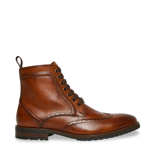 TILMAN Tan Leather Boots | Designer Men's Tan Leather Boots – Steve Madden