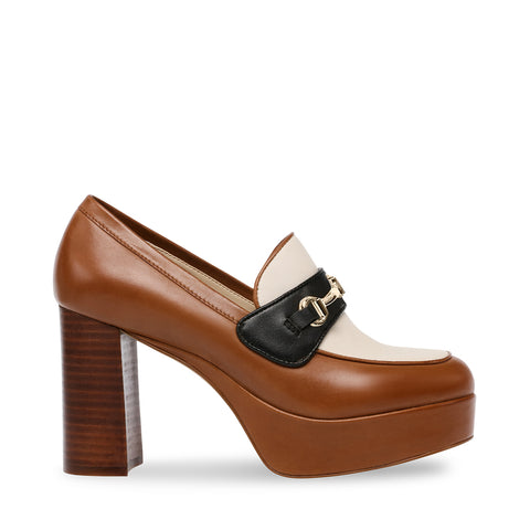 cognac shoes heels