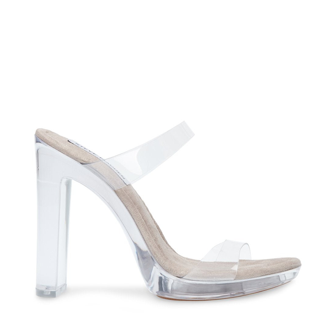 steve madden clear heels