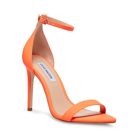 orange steve madden heels