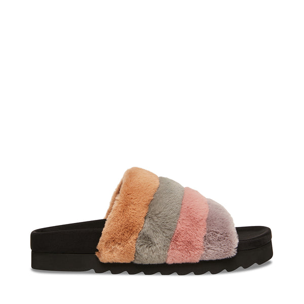 steve madden fluffy slides