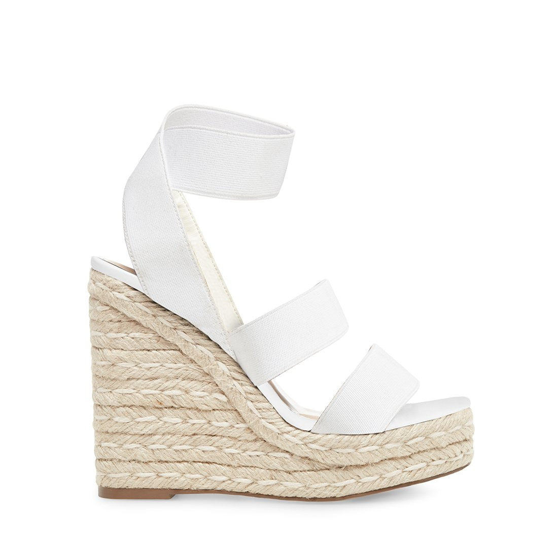 steve madden white wedges