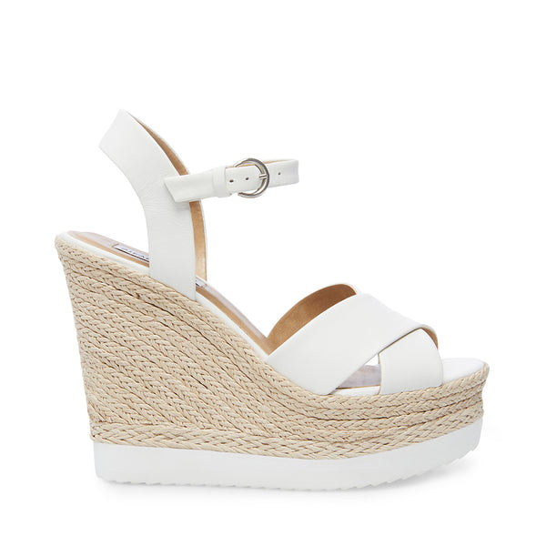 steve madden jewel espadrille wedge sandal white