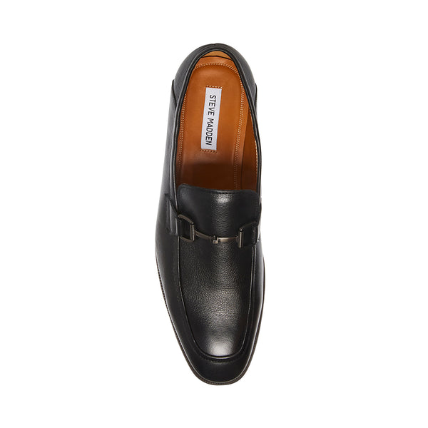AAHRON Black Leather Dress Shoes | Men's Leather Dress Shoes in Black ...