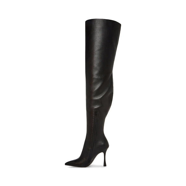 BRITTANY Black Over The Knee Boot | Women's Boots – Steve Madden