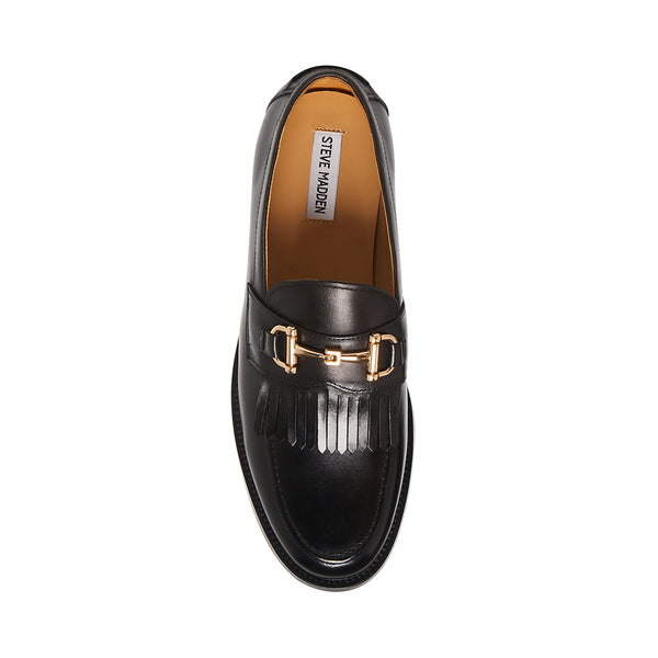 BRONSON Black Leather Loafer | Men's Dress Shoes – Steve Madden