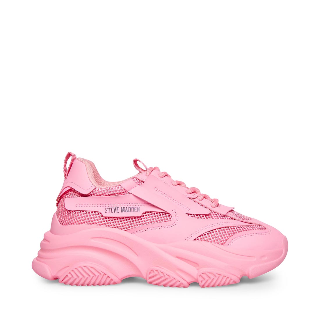 simultáneo Pensar hoja POSSESSION Hot Pink Platform Sneaker | Women's Lace Up Sneakers – Steve  Madden