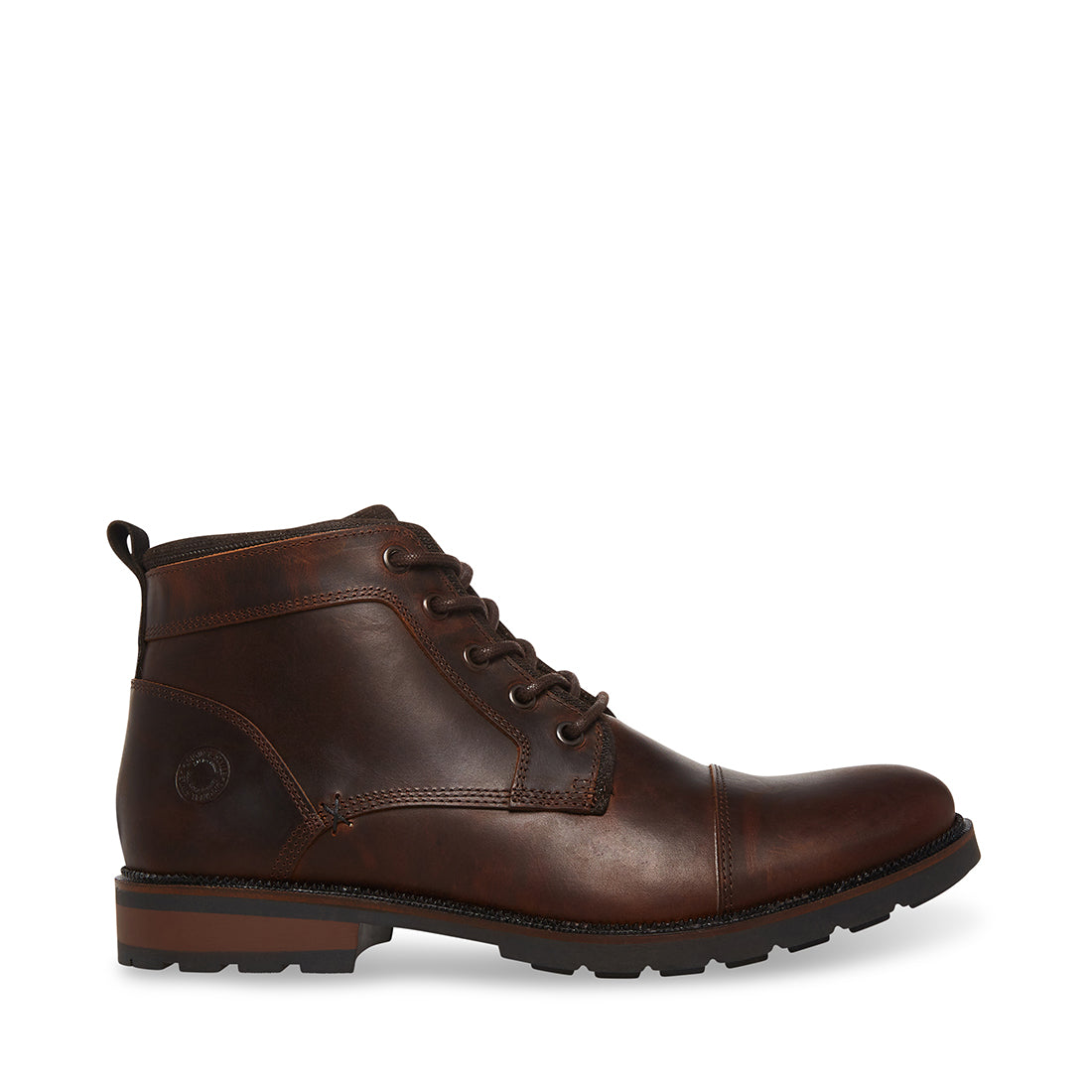 LANIER Brown Leather Boot | Men's Boots – Steve Madden