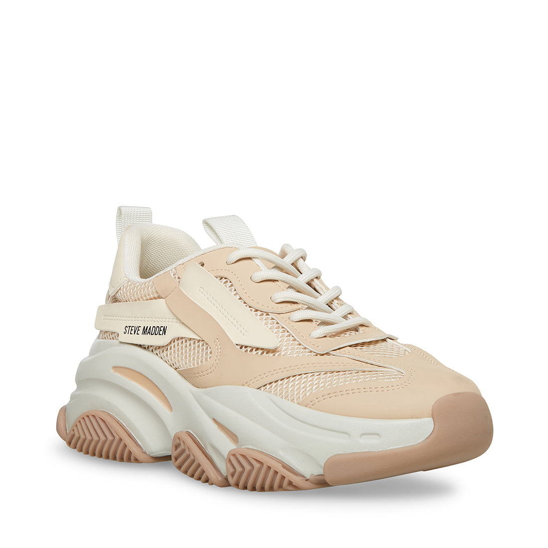 POSSESSION Tan Multi Platform Sneaker | Women's Lace Up Sneakers ...