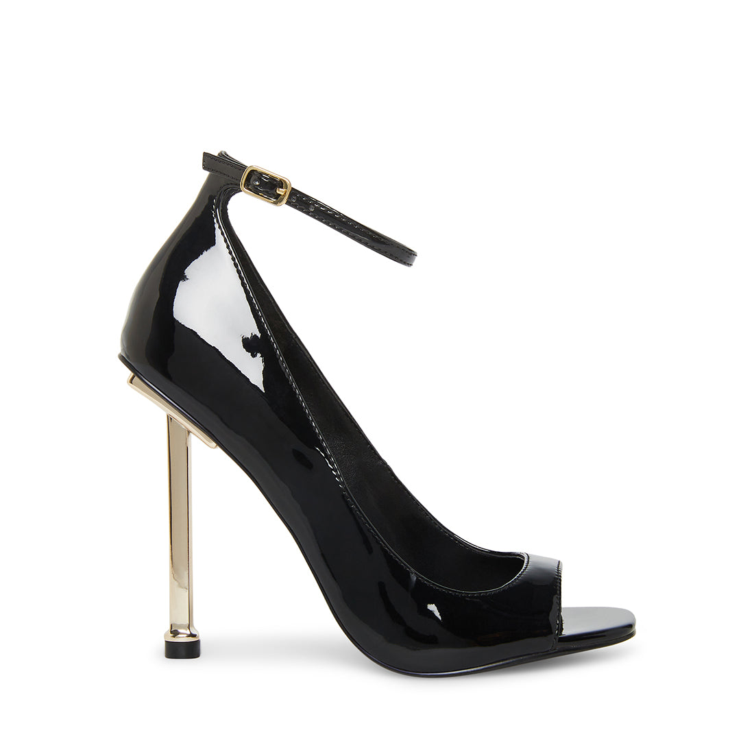 ROMANCE Black Patent Toe Heel | Women's Heels – Steve Madden