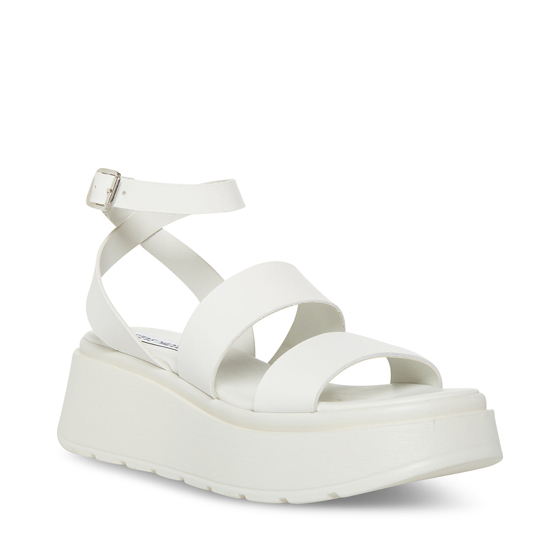 TENYSI White Leather Platform Sandal | Women's Sandals – Steve Madden