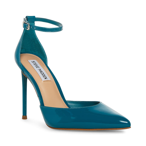 VALID Teal Patent Point Toe Pump | Women's Heels – Steve Madden