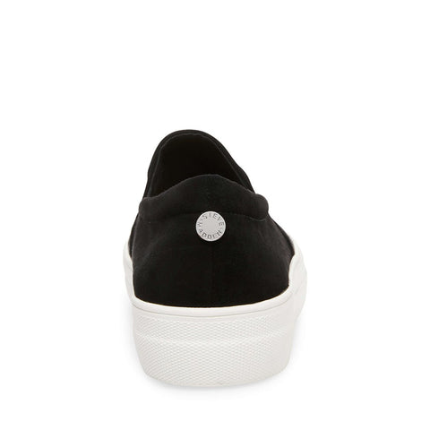 steve madden slip ons black suede