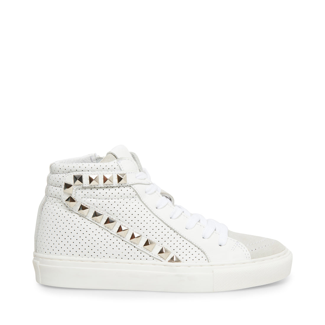 all white steve madden sneakers