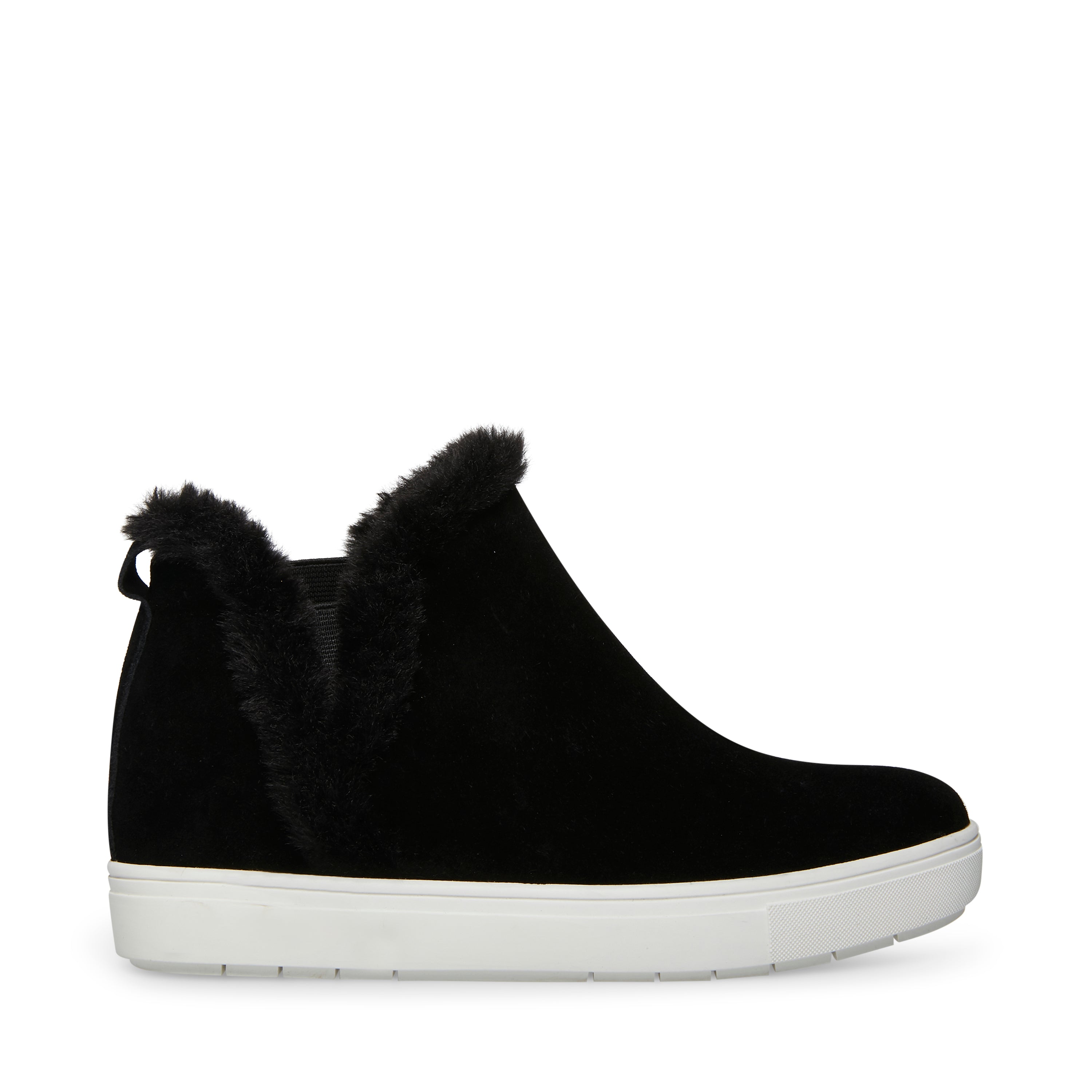 steve madden black suede