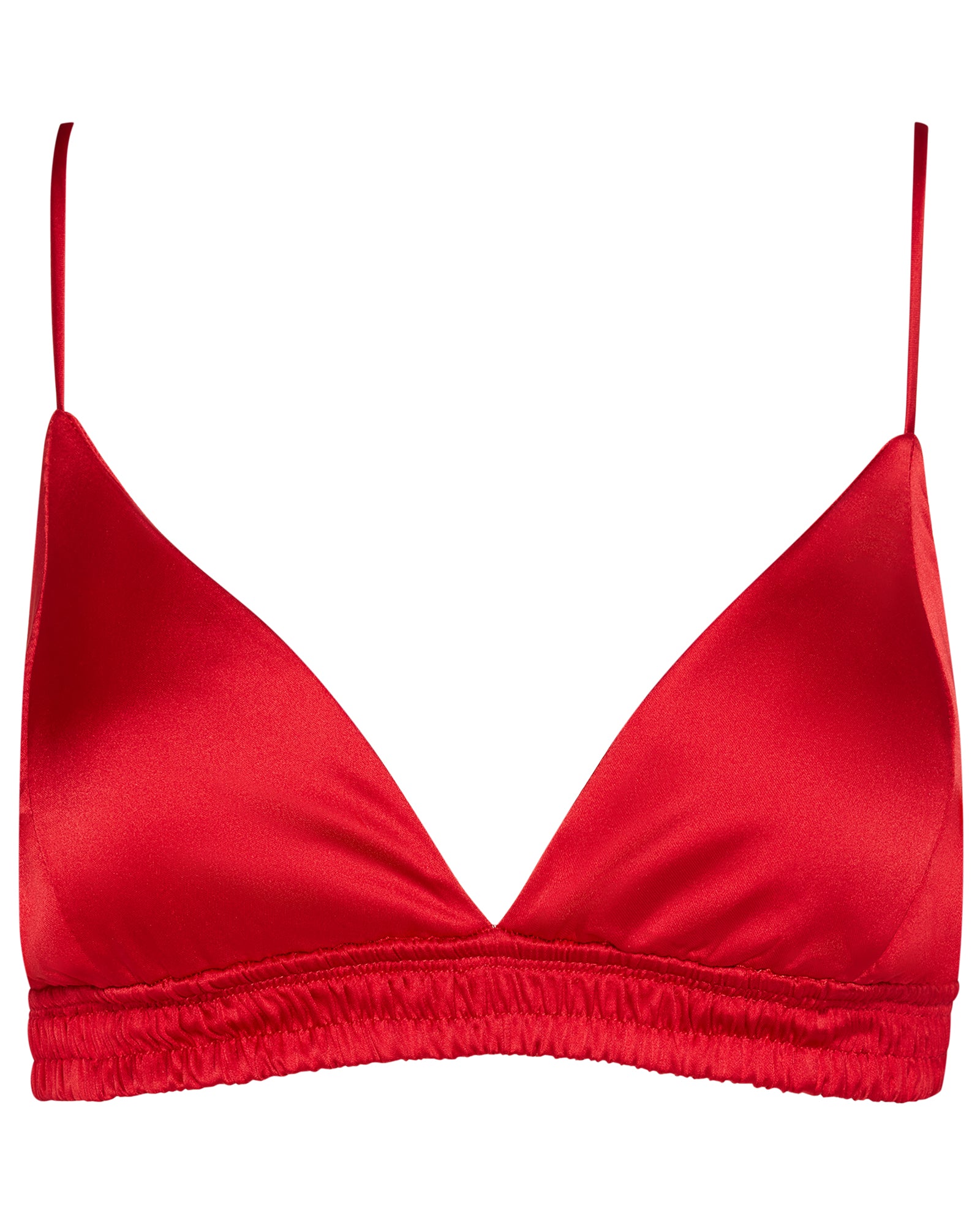 Pepper Bra Top Red Womens Satin Bra Top Steve Madden