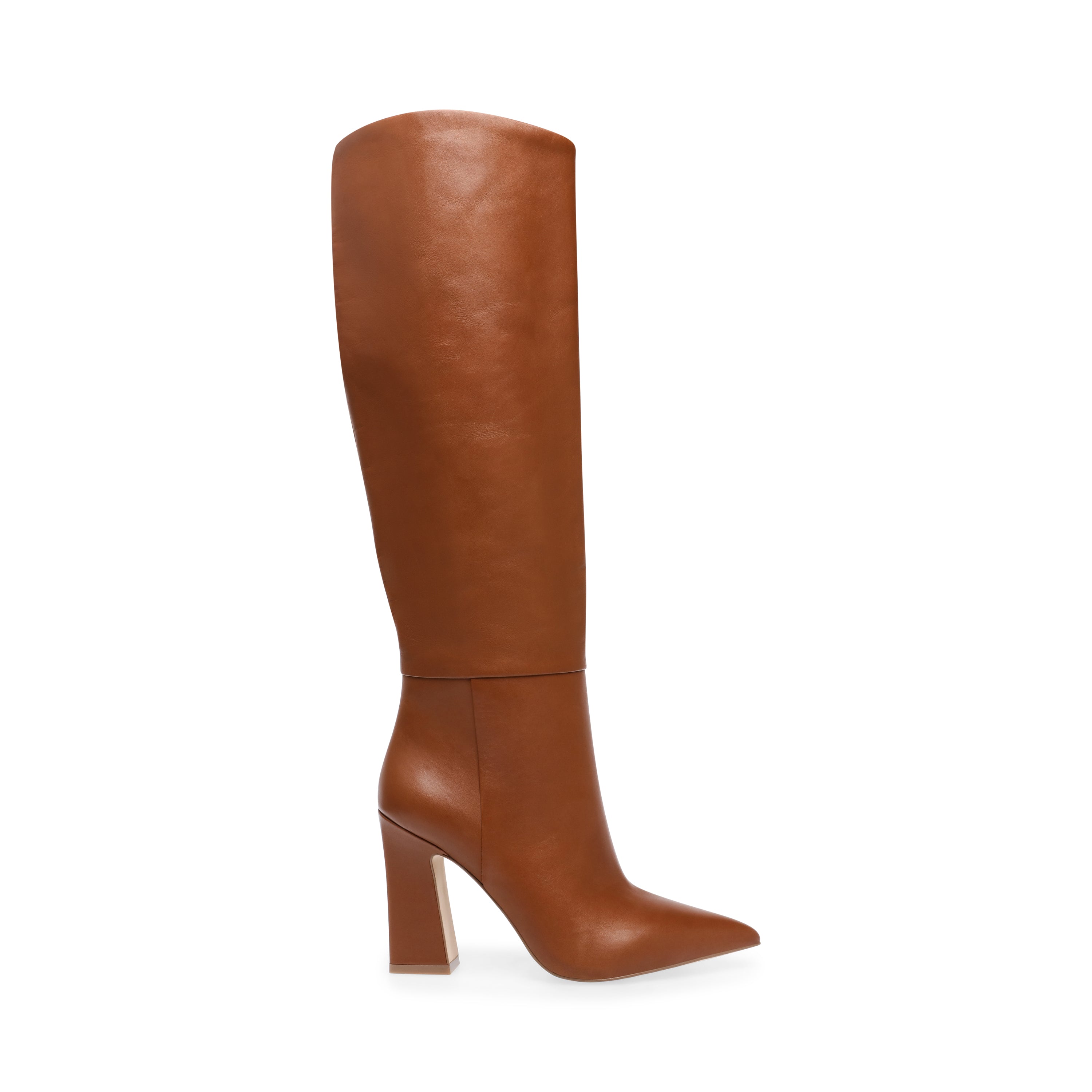 women's cognac suede booties