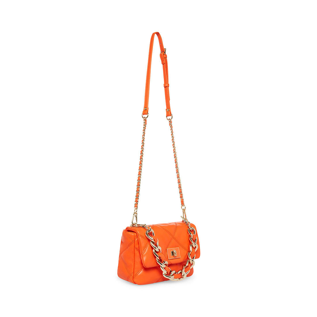 BTRIXIES Orange Quilted Pochette Bag | Women's Shoulder Bags – Steve Madden