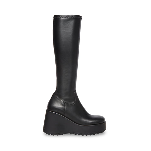 ventilación Isaac Peticionario DUKE30 Black Knee-High Boots | Women's Leather Black Knee-High Boots – Steve  Madden
