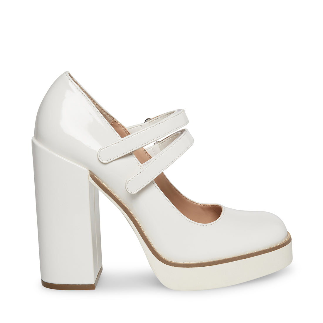 TWICE WHITE PATENT – Steve Madden