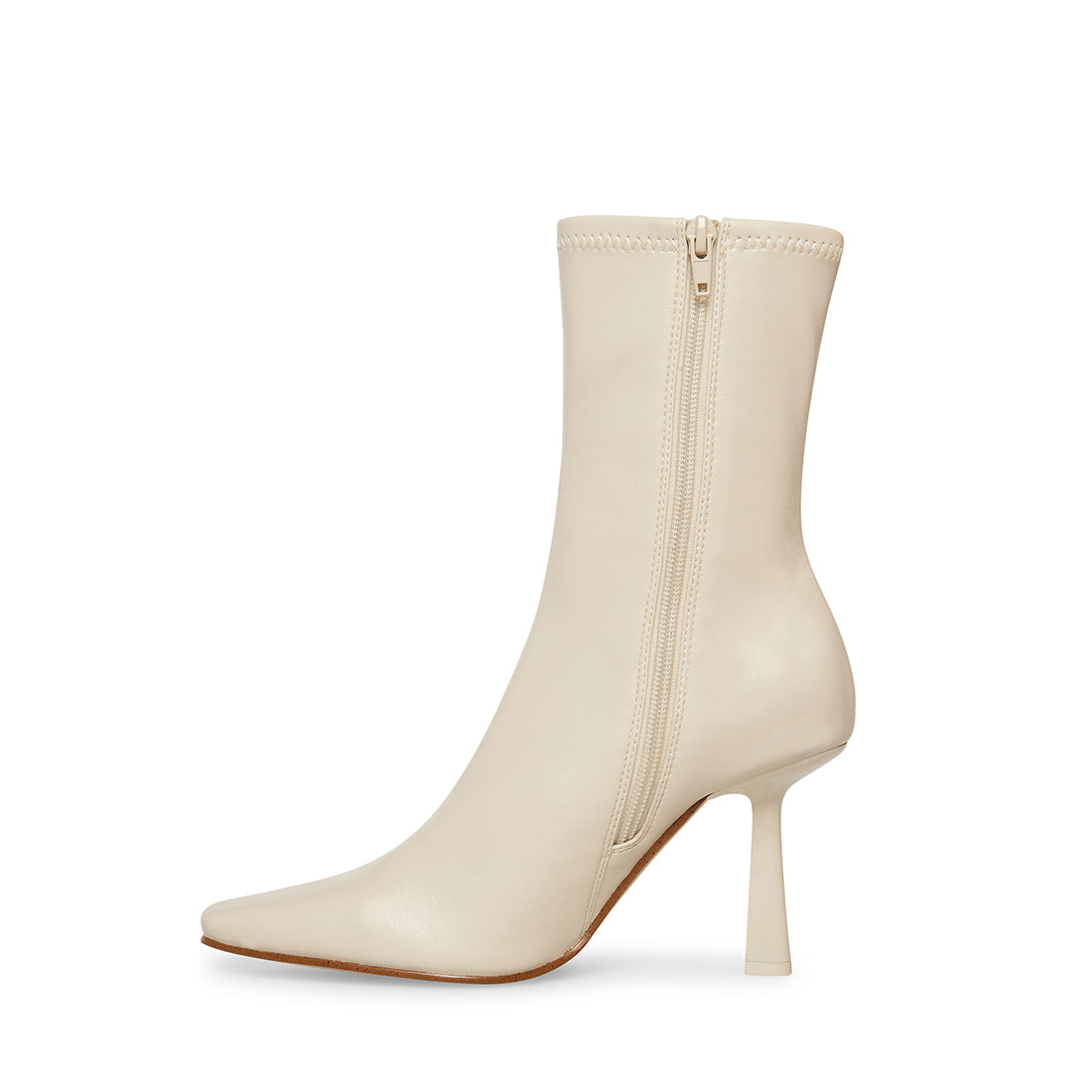 VAKAY Off-White Ankle Boot | Women's Heeled Bootie – Steve Madden