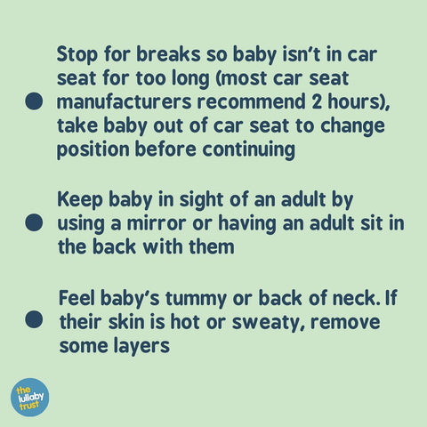 Lullaby trust car seat guidance