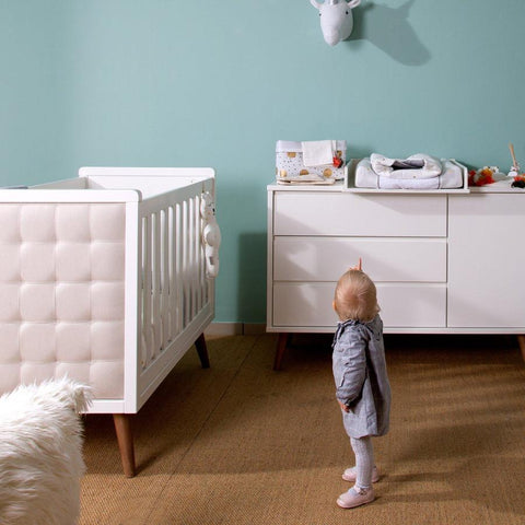 Retro Rio Cot Bed in White