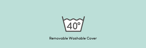 Removable washable cot mattress cover. Wash at 40 degrees