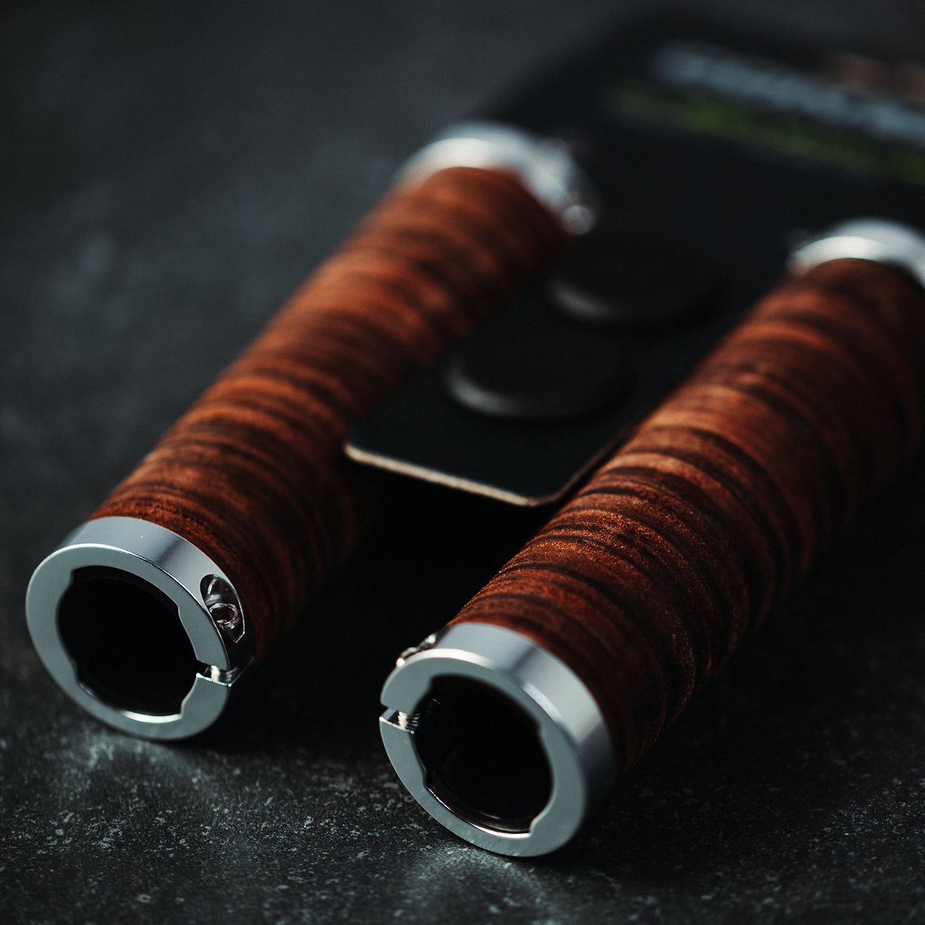 leather bike handle grips